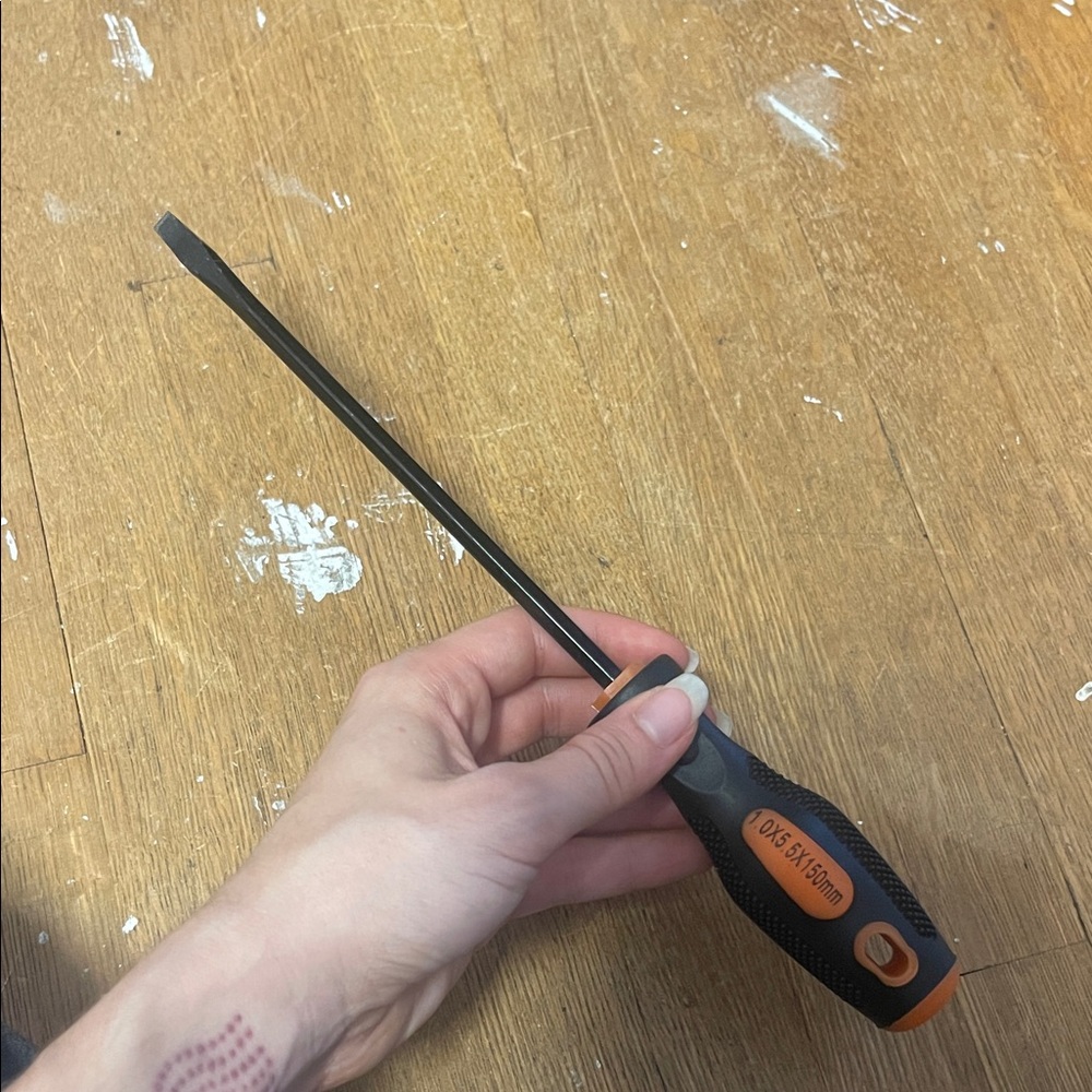 M & S Black and Orange flathead Screwdriver